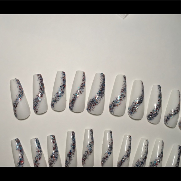 🇺🇸Patriotic Long Coffin Press On Nails - 10🇺🇸 - Picture 3 of 14